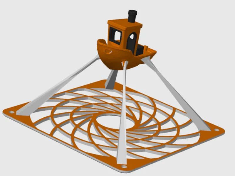 120mm Benchy fan cover (not for beginners)