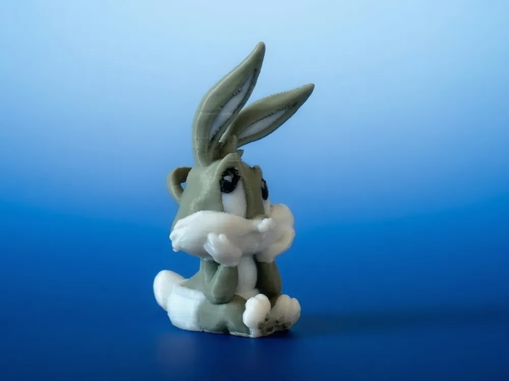 Cute Baby Bugs Bunny Keychain Charm - Free 3D Print Model - MakerWorld