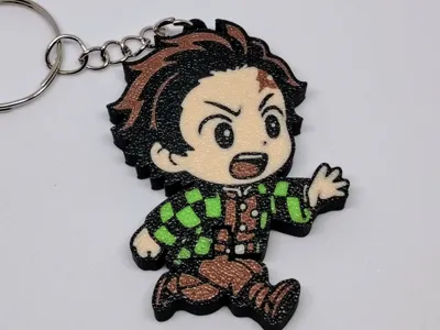 Demon Slayer - Tanjiro Chibi Flexi Keychain