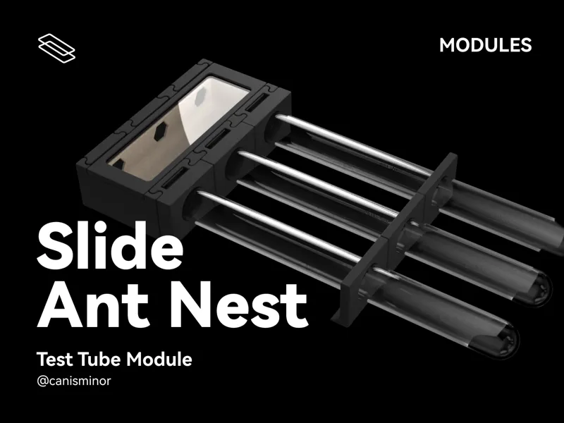 Slide Ant Nest - Test Tube Module