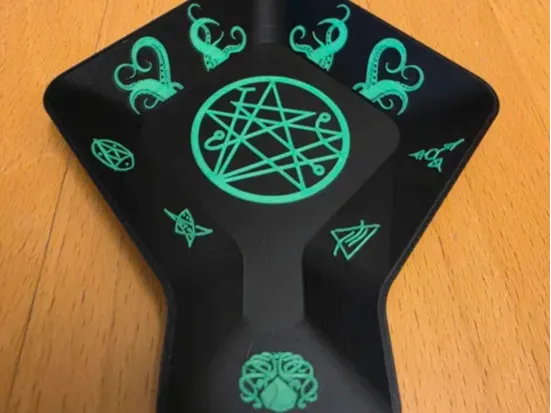 Resource tray Cthulhu Symbol Round