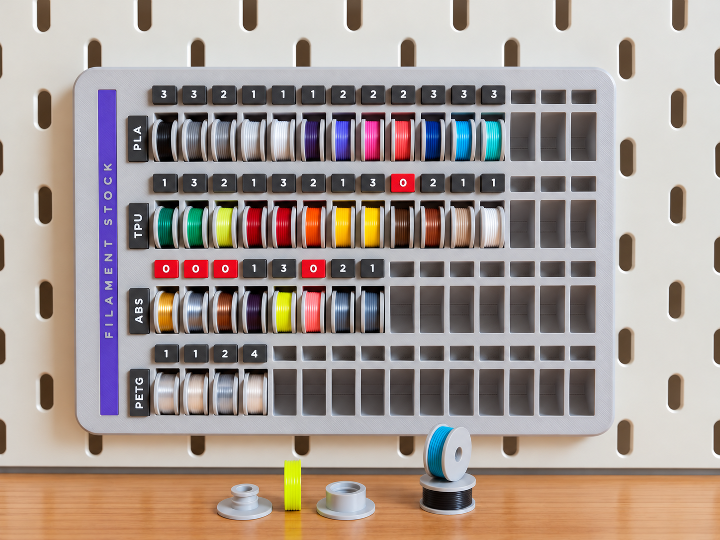 x60 ULTIMATE Filament Stock Tracker | Ikea SKADIS - 1