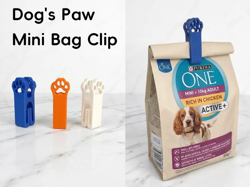 Dog's Paw Mini Bag Clip |Snack Bag Clip
