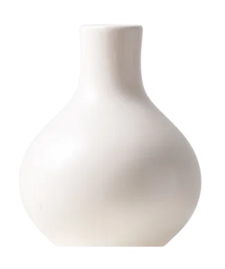 Vase. Thin base, wide base. 