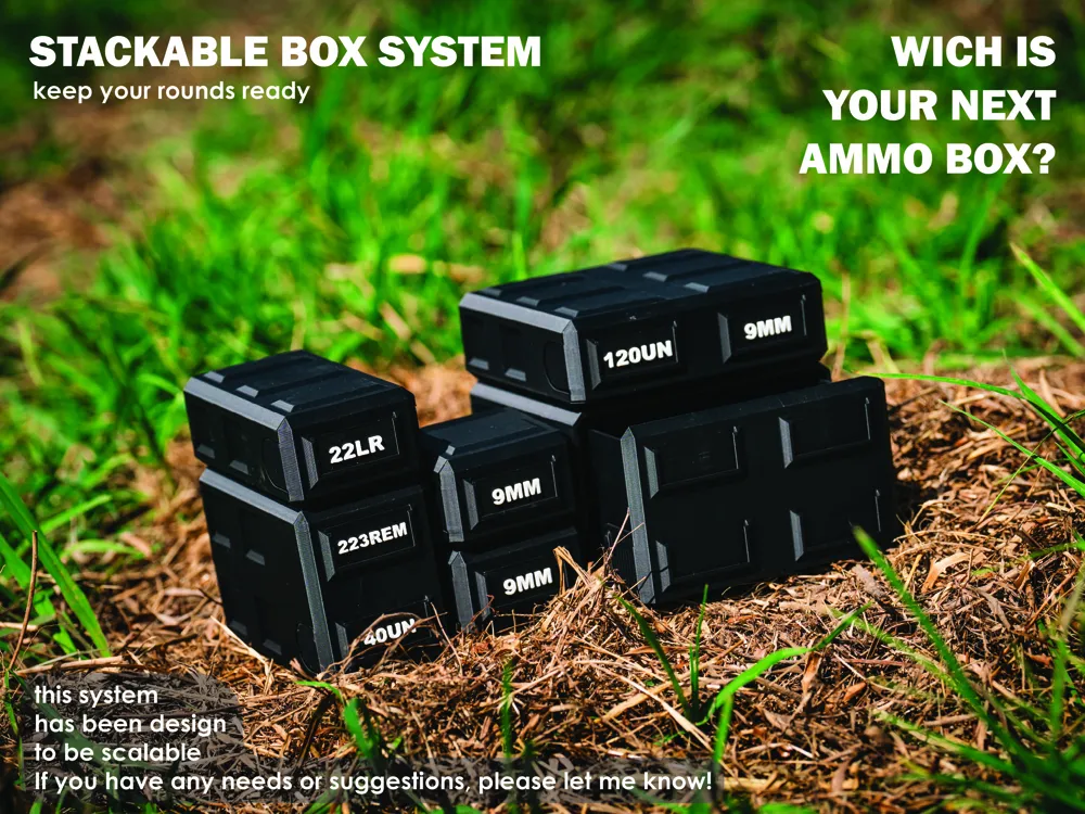 Stackable Box Basic Double Tall - Free 3D Print Model - MakerWorld