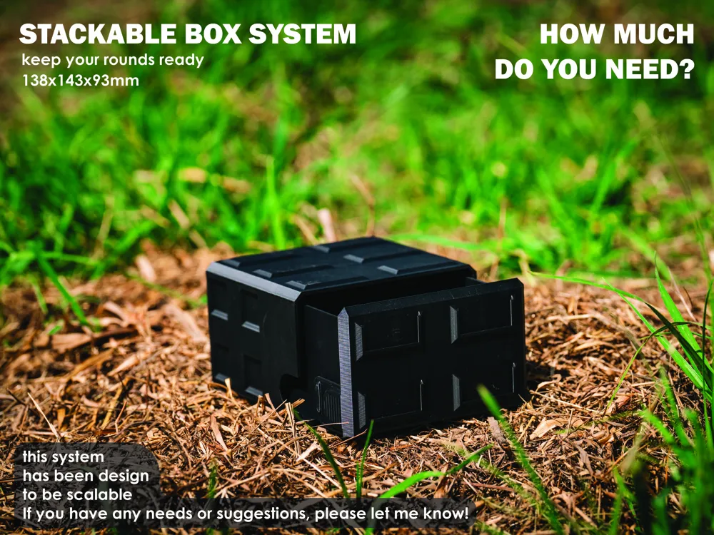 Stackable Box Basic Double Tall - Free 3D Print Model - MakerWorld