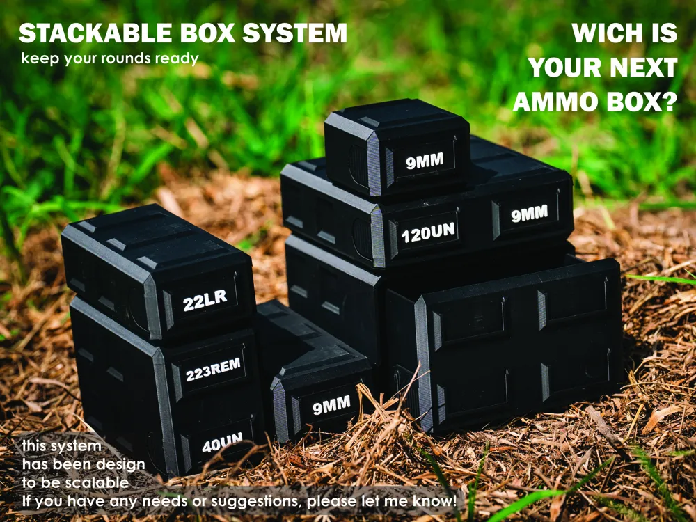 Stackable Box Basic Double Tall - Free 3D Print Model - MakerWorld