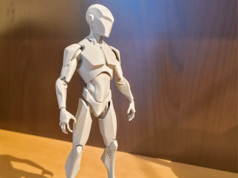 Held Figur low poly modern