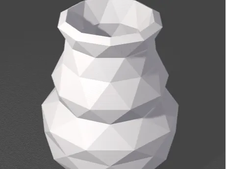 Low Poly Extra Thick Vase (No water leakage)