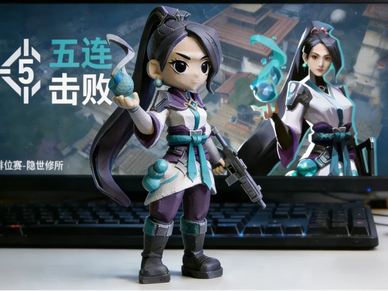 无畏契约贤者Q版手办，全分件