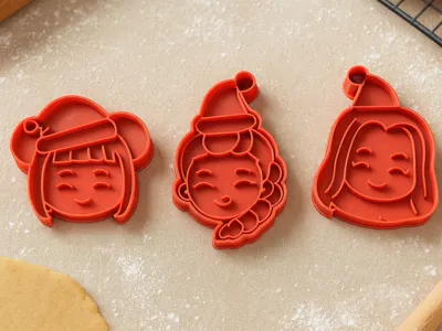 Set 3 Huntrix Guerreras Pop Cookie Cutters