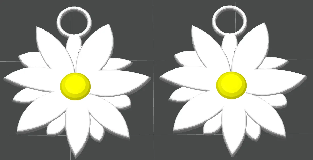 Daisy earrings, multi-coloured or plain view 2