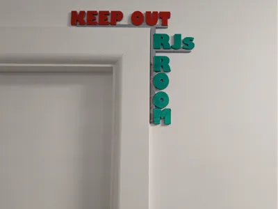 Boys room Door decoration