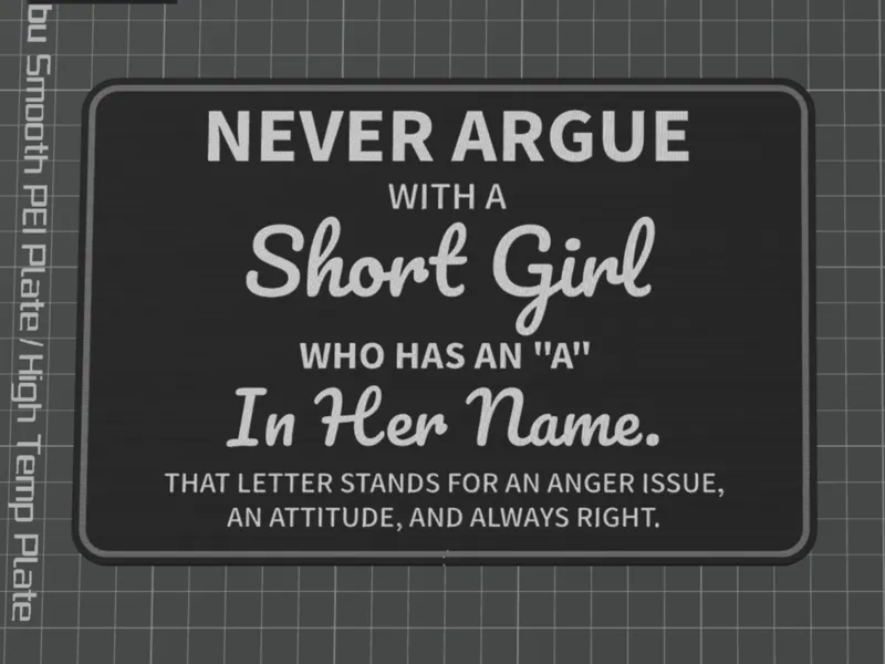 Never Argue with a SHORT GIRL