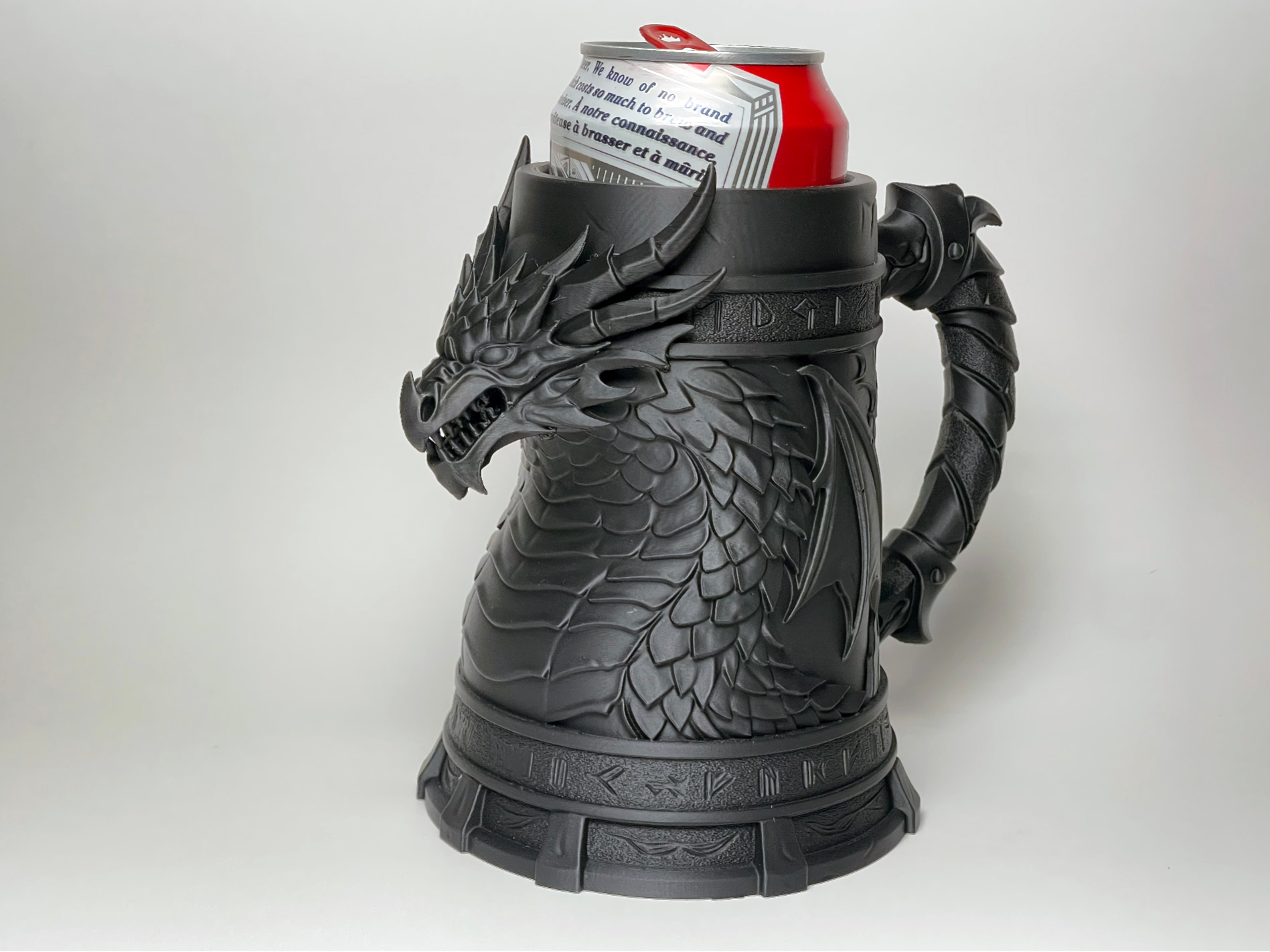 Dragon Tankard – Fantasy Can Holder / Tavern Mug — free 3D print STL file