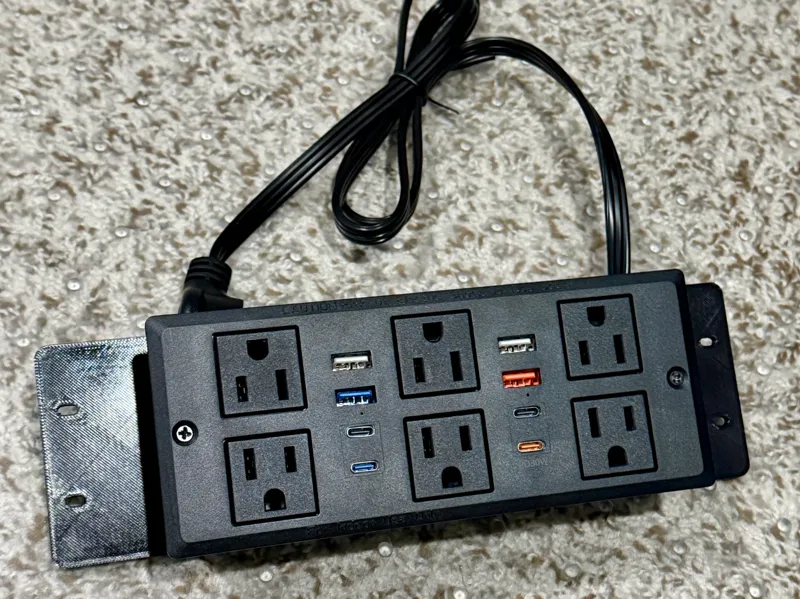 PDU power strip bracket for 10 Inch Rack