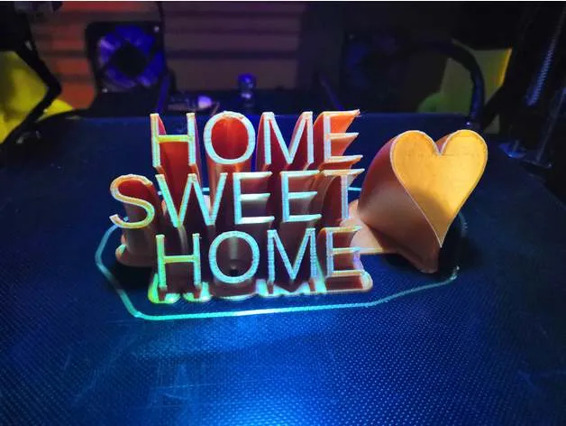 Sweeping 2-line name plate - customizable view 3