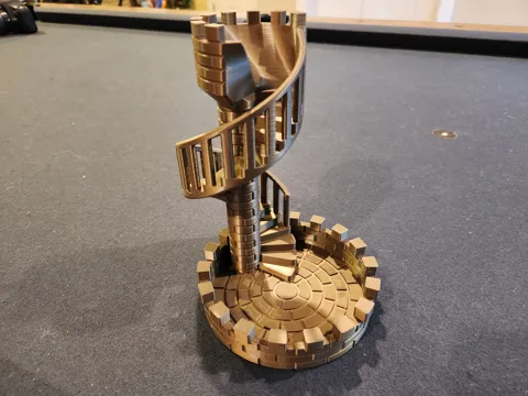 Dice Tower Castle Stairs view 4