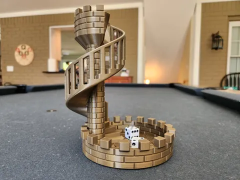 Dice Tower Castle Stairs view 2