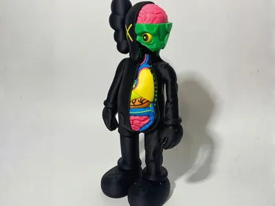 XL KAWS Companion Flayed Full Color 1 Piece Print
