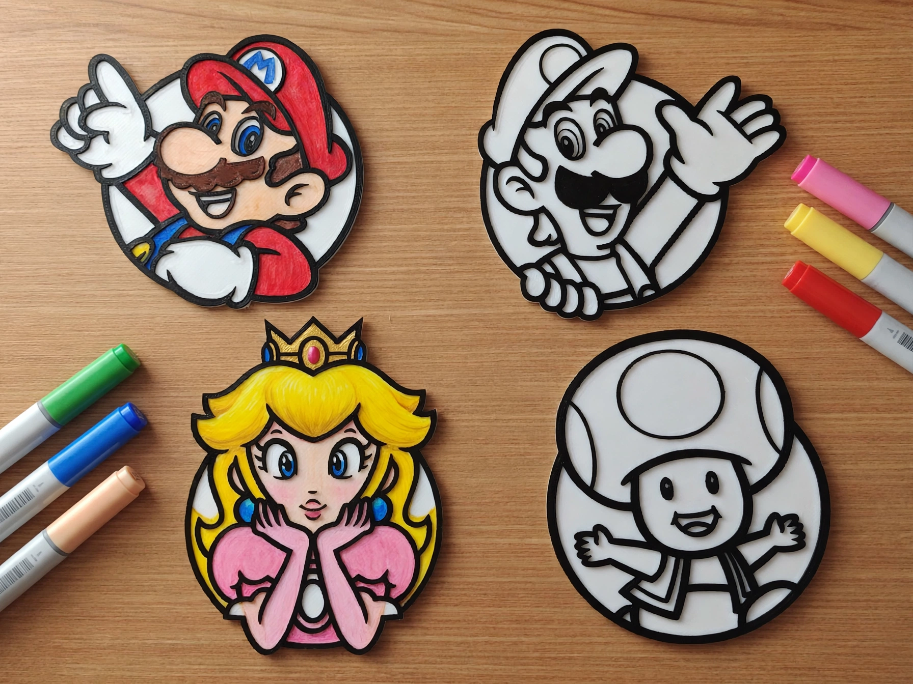 Super Mario Paintable Set - 1