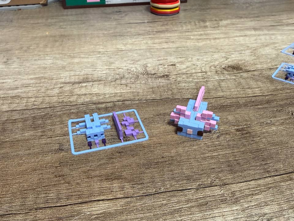 Minecraft inspired: Axolotl Kit card for AMS