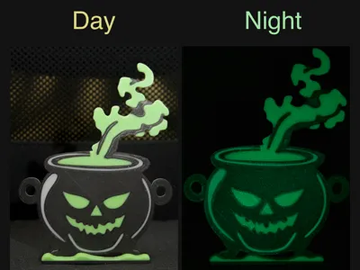 Glowing Halloween Cauldron
