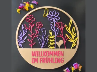 Frühlings- oder Sommerkranz - Willkommen Dopamin