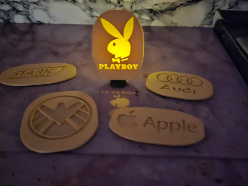 Aufsteller LED Teelicht Playboy Ironman Apache207