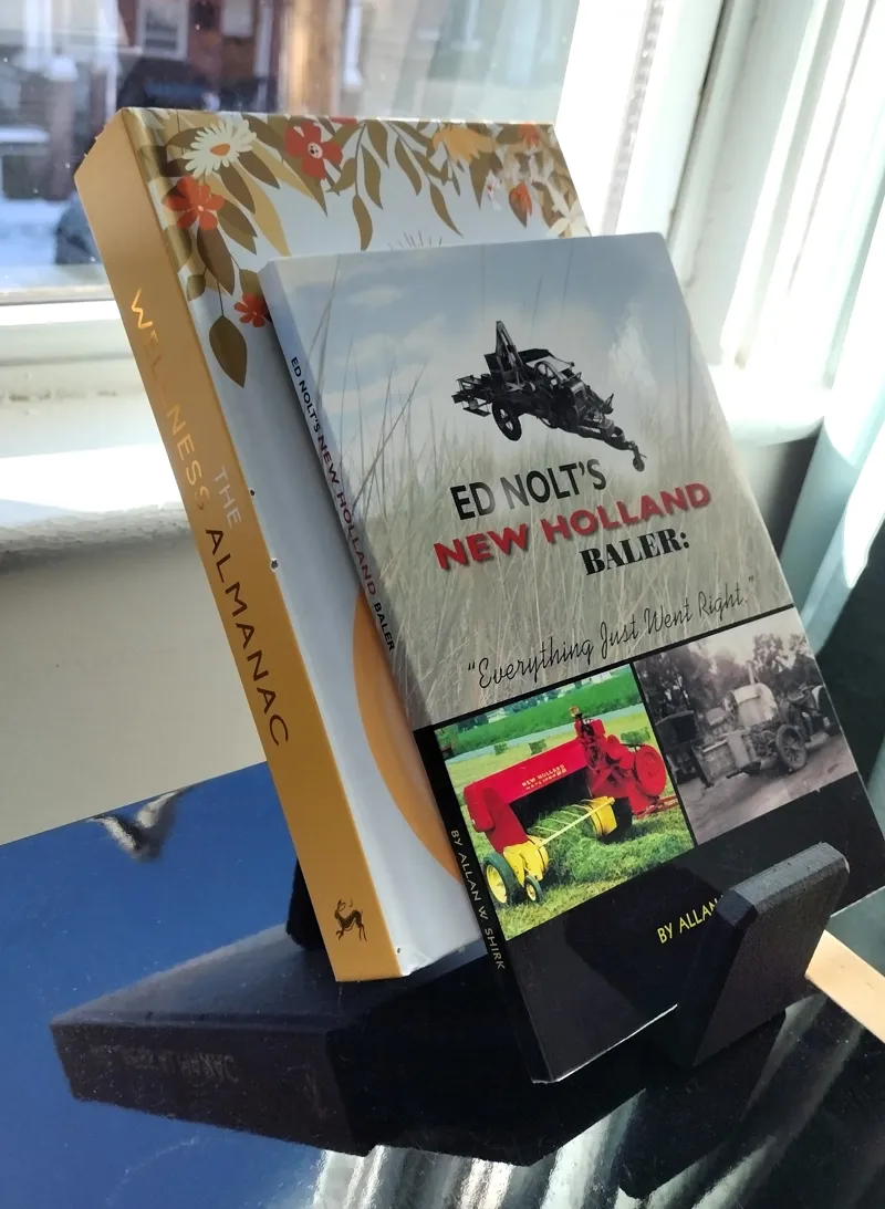Night stand book holder