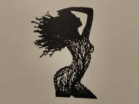 Silhouette femme-arbre pour mur — photo 2
