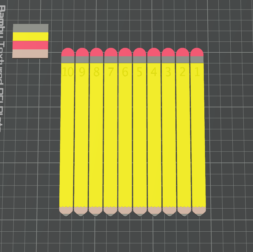Numbered Pencil Sticks - 1