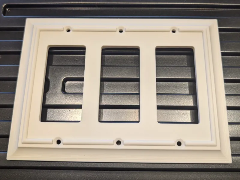 Decorative Decor Style Triple Cover Plate