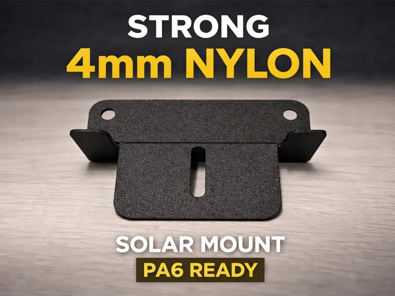 Heavy-Duty Solar Panel Z-Bracket 4mm PA6 Optimised