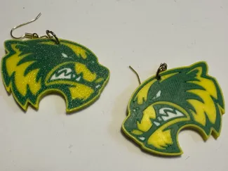 UVU Wolverine Earrings