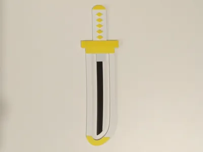 Sword Bookmark inspired by KNY - Zenitsu