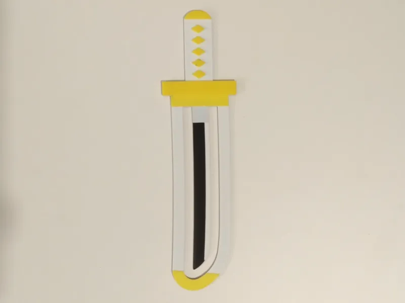Sword Bookmark inspired by KNY - Zenitsu