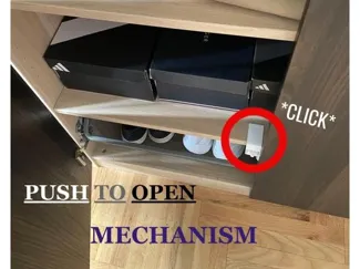 Adjustable Mount for Push to Open Door Mechanism