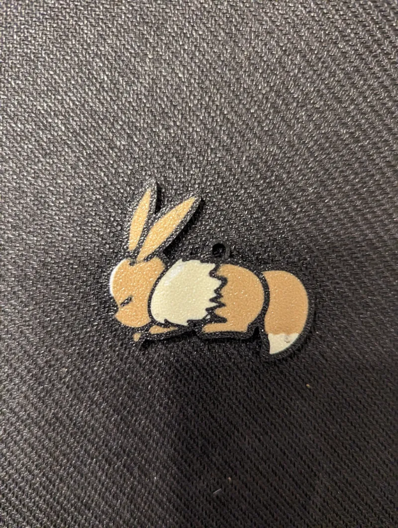 Sleeping Eevee Keychain