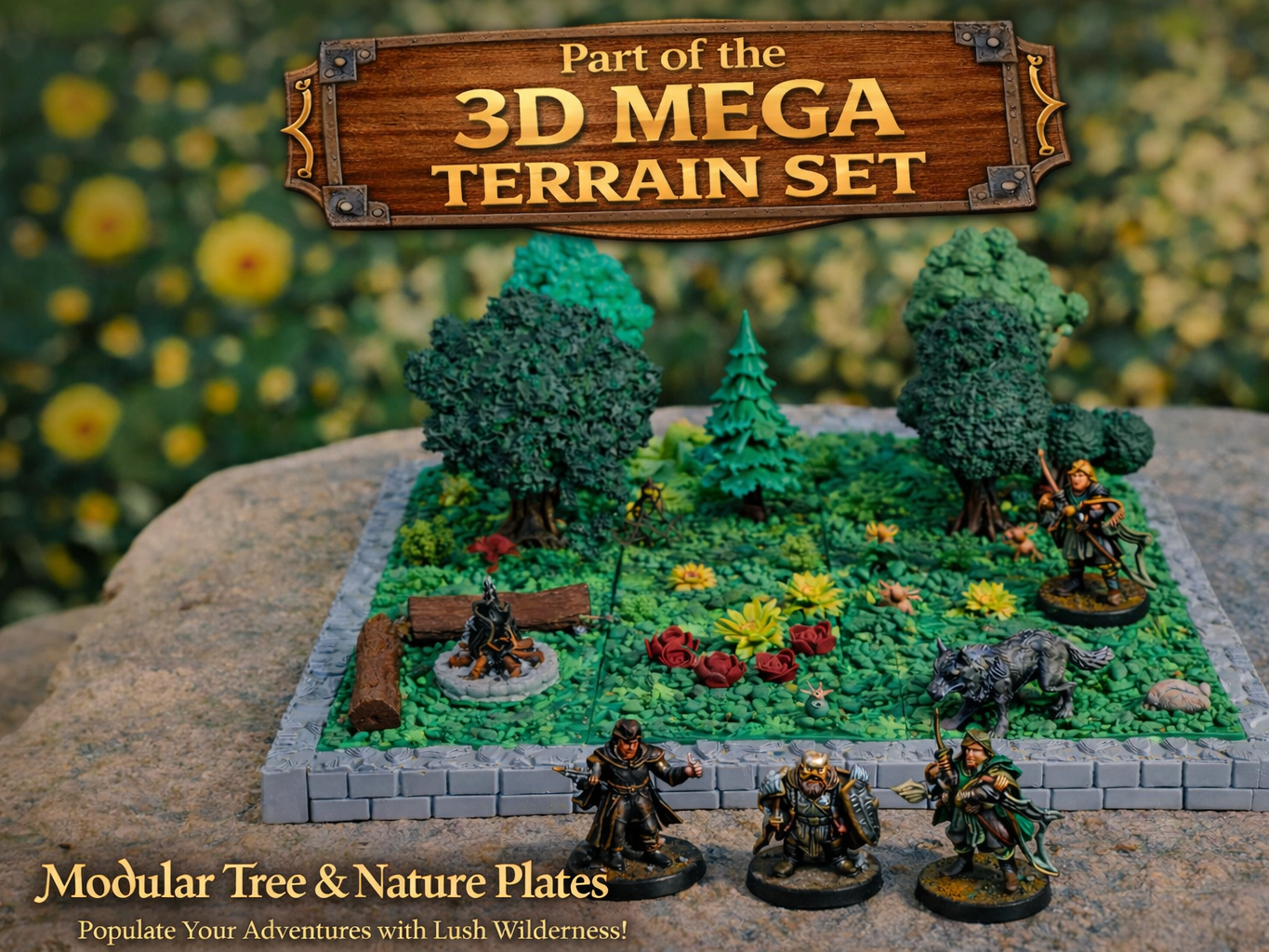 Modular Nature Plates | 3D Mega Terrain System
