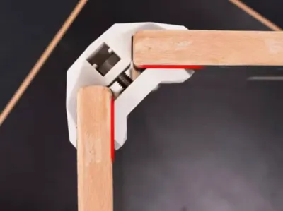 90-degree wood board joint accessory