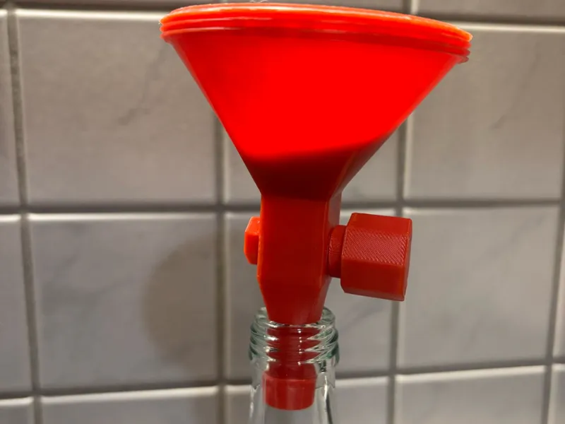 Trichter mit Dosierrad für Pulver