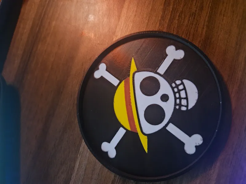 One piece Straw hat coaster 