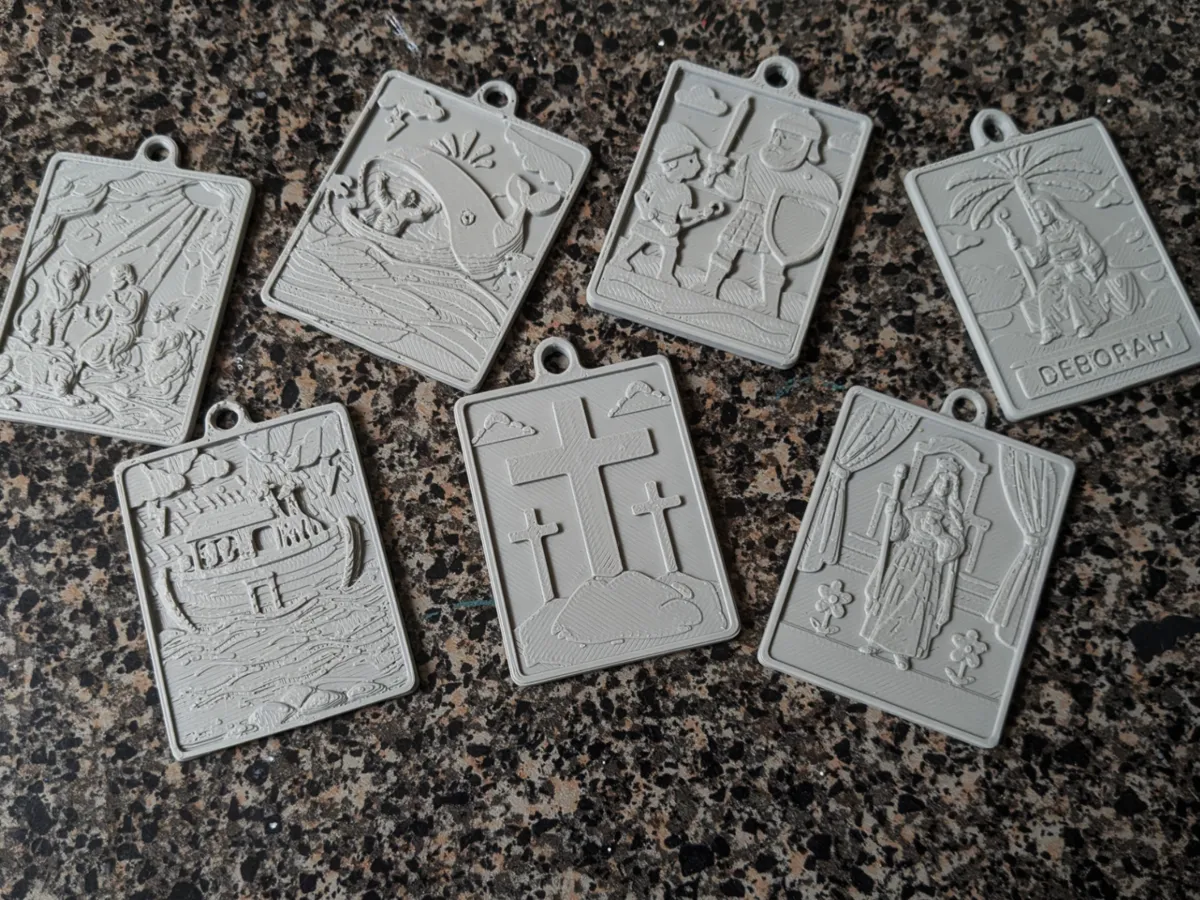Porte-clés / ornements bibliques