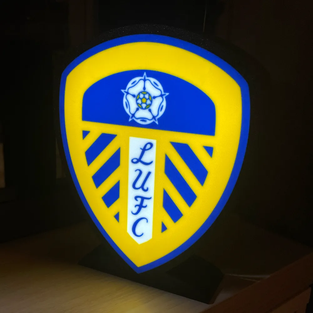 Leeds United Light LED Sign Multicolour Print by AKiwi92 MakerWorld