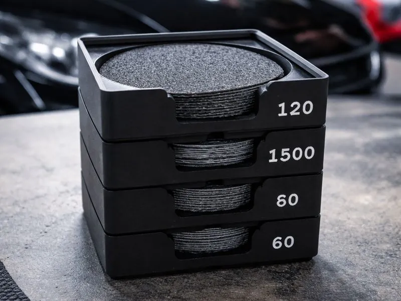 Gridfinity 3” Disc Sandpaper Organizer 2x2
