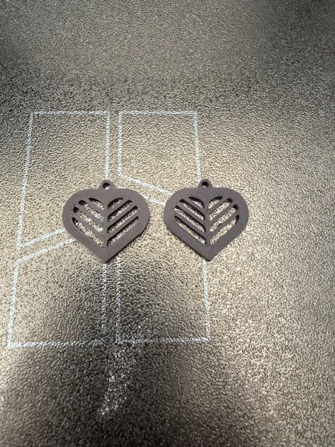 Heart Shaped Earrings view 2