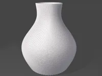Grand vase strié moderne — photo 1