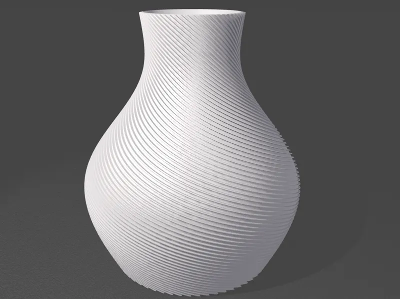 Modern Sriped Vase Large