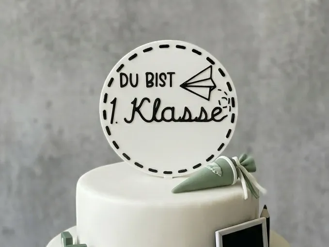 Tortentopper "1. Klasse"